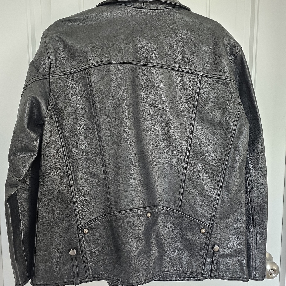 NWOT FREE PEOPLE JEALOUSY LEATHER MOTO JACKET Sz Large - Picture 12 of 16